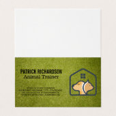 Dog Cat House Logo | Animal Services 名刺 (外部フラット)