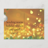 Dog Cat Pet Custom Photo Christmas Postcard Funny シーズンポストカード (裏面)