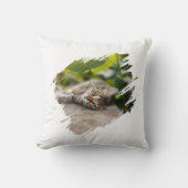 Dog Cat Pet Paw Custom Photo Valentine's Day Love クッション (正面)