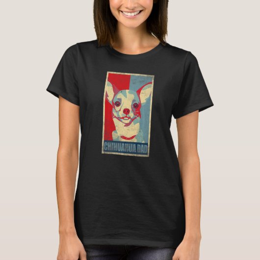 Dog  Chihuahua Dad Animal Fathers Day Cute Chihuah Tシャツ (正面)