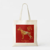 Dog Chinese Zodiac Horoscope Constellation Sign トートバッグ (裏面)