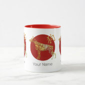 Dog Chinese Zodiac Horoscope Constellation Sign マグカップ (中央)