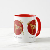 Dog Chinese Zodiac Horoscope Constellation Sign マグカップ (正面右)