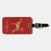 Dog Chinese Zodiac Horoscope Constellation Sign ラゲッジタグ (正面横)
