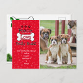 Dog Christmas Cardsから ポストカード (正面/裏面)