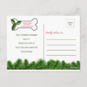 Dog Christmas Cardsから ポストカード (裏面)