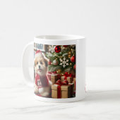 (Dog ♥️ Christmas) Classic Mug, 11 oz コーヒーマグカップ (正面左)