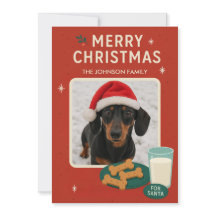 Dog Christmas Cookie Christmas Card 