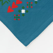 Dog Christmas, German Shepherd Christmas Lights Ug フリースブランケット (角)