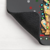 Dog Christmas, German Shepherd Christmas Lights Ug マウスパッド (コーナー)