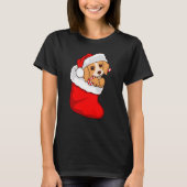 Dog Christmas Lights Ugly ter Xmas Tシャツ (正面)