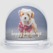 Dog Christmas | Modern Cute Puppy Happy Pawlidays (裏面)