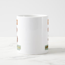 Dog Coffee Design–All I Need Is Coffee And My Dog ジャンボコーヒーマグカップ