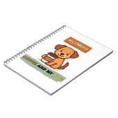 Dog Coffee Design– All I Need Is Coffee And My Dog ノートブック (左側)