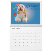 Dog Colourful Splash Art Wall Calendar 2026 カレンダー (3月 2027)