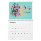 Dog Colourful Splash Art Wall Calendar 2026 カレンダー (1月 2027)