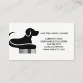 Dog Comb Logo | Paw 名刺 (裏面)