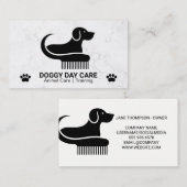 Dog Comb Logo | Paw 名刺 (正面/裏面)