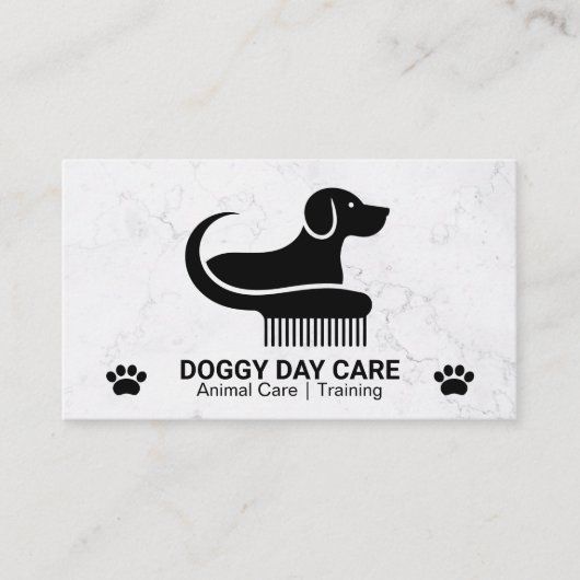 Dog Comb Logo | Paw 名刺 (正面)
