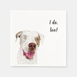 Dog Custom Cocktail Napkin スタンダードカクテルナプキン