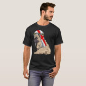 Dog  Cute Pug Retro England Flag Pride Tシャツ (正面フル)