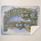 Dog D Alfabet  シェルパブランケット (正面(横))