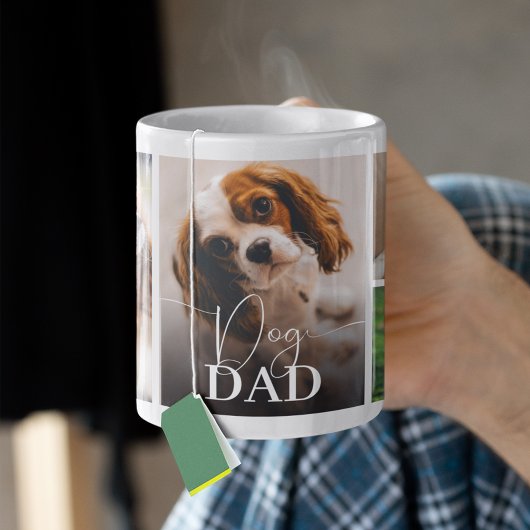 Dog Dad 5 Photo Collage コーヒーマグカップ