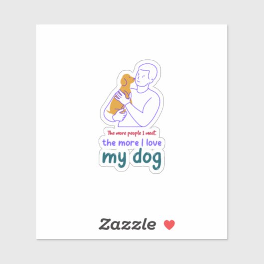 Dog Dad Dog Lover Quote Funny Gift Shirt シール (シート)