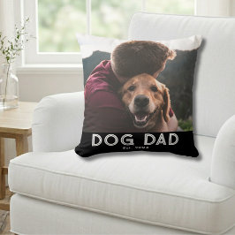 Dog Dad Established 写真  クッション