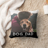 Dog Dad Established 写真  クッション (ブランケット)