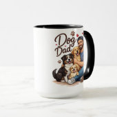 Dog Dad Fuel Coffee Mug – Perfect Mug for Dog Love マグカップ (正面右)