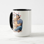 Dog Dad Fuel Coffee Mug – Perfect Mug for Dog Love マグカップ (正面左)