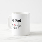 Dog Dad Fuel Mug コーヒーマグカップ (正面左)