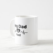 Dog Dad Fuel Mug コーヒーマグカップ (正面左)