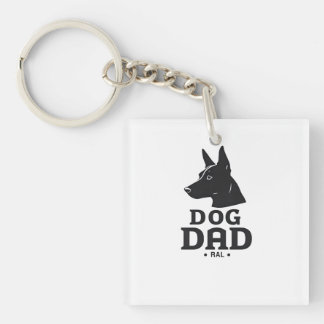 Dog Dad Gifts for Him – Funny & Custom Gea キーホルダー
