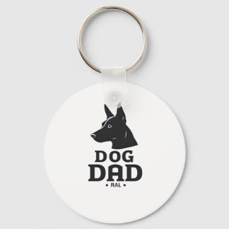 Dog Dad Gifts for Him – Funny & Custom Gea キーホルダー