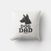 Dog Dad Gifts for Him – Funny & Custom Gea クッション (正面)