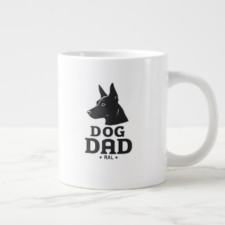 Dog Dad Gifts for Him – Funny & Custom Gea ジャンボコーヒーマグカップ