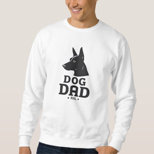 Dog Dad Gifts for Him – Funny & Custom Gea スウェットシャツ (正面)