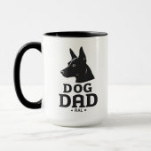 Dog Dad Gifts for Him – Funny & Custom Gea マグカップ (左)
