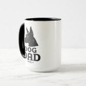 Dog Dad Gifts for Him – Funny & Custom Gea マグカップ (正面左)