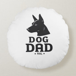 Dog Dad Gifts for Him – Funny & Custom Gea ラウンドクッション