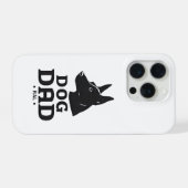 Dog Dad Gifts for Him – Funny & Custom Gea iPhoneケース (裏面横)