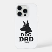 Dog Dad Gifts for Him – Funny & Custom Gea iPhoneケース (裏面)