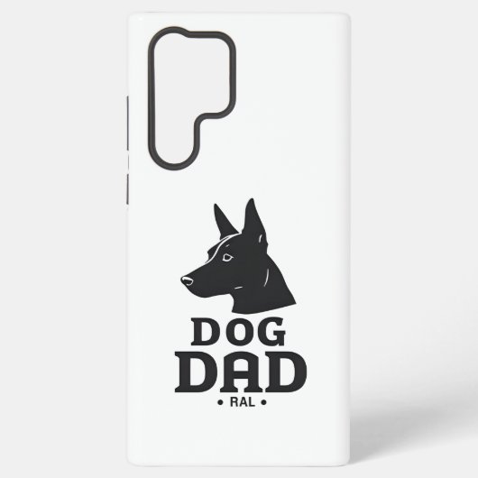 Dog Dad Gifts for Him – Funny & Custom Gea Samsung Galaxyケース (裏面)