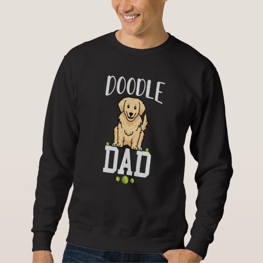 dog dad golden doodle best golden retriever dad ev スウェットシャツ (正面)