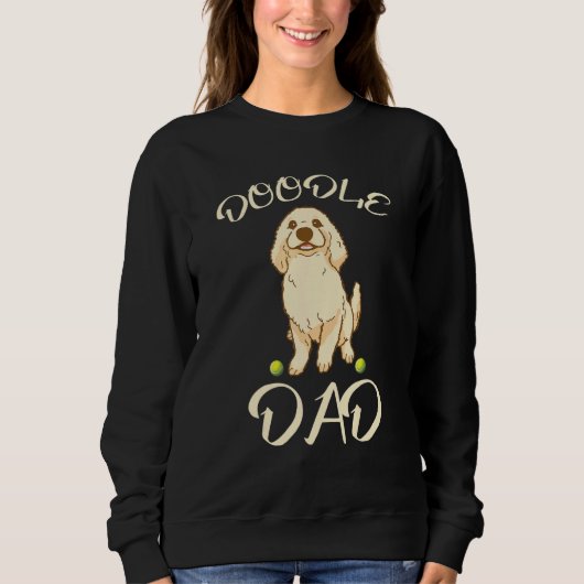 dog dad golden doodle best golden retriever dad ev スウェットシャツ (正面)