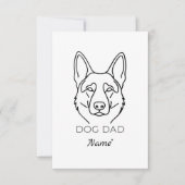 Dog Dad mit Name personalisiert Hundepapa  (正面)