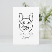 Dog Dad mit Name personalisiert Hundepapa (スタンド正面)