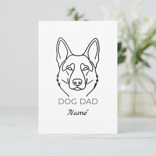 Dog Dad mit Name personalisiert Hundepapa  (スタンド正面)